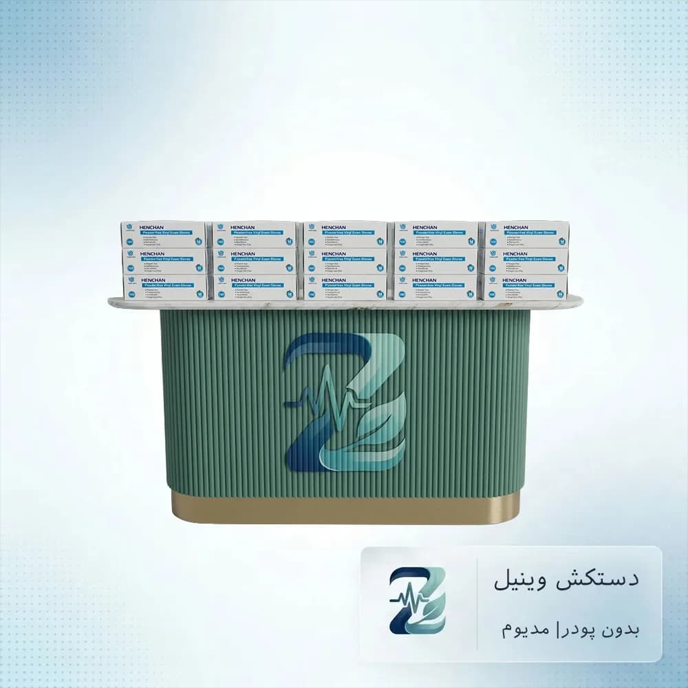 دستکش وینیل مدیوم هنچان (۱۰۰ عددی) | مناسب معاینه زنان — تصویر ۴