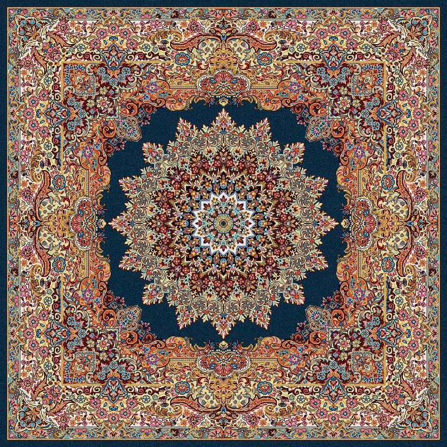 فایل طرح قالی ،f14-10