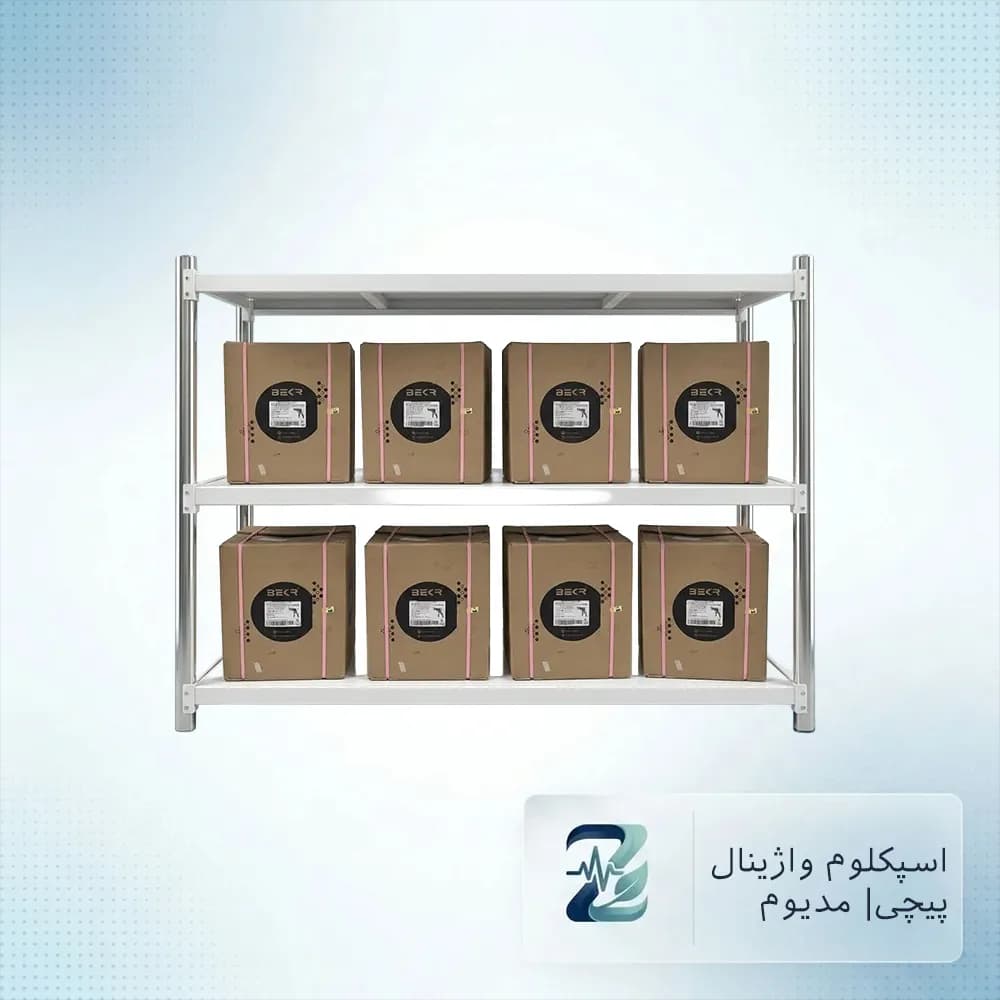 اسپکلوم یکبار مصرف پیچی مدیوم بکر (کارتن ۱۸۰ عددی) | مناسب معاینه زنان — تصویر ۳
