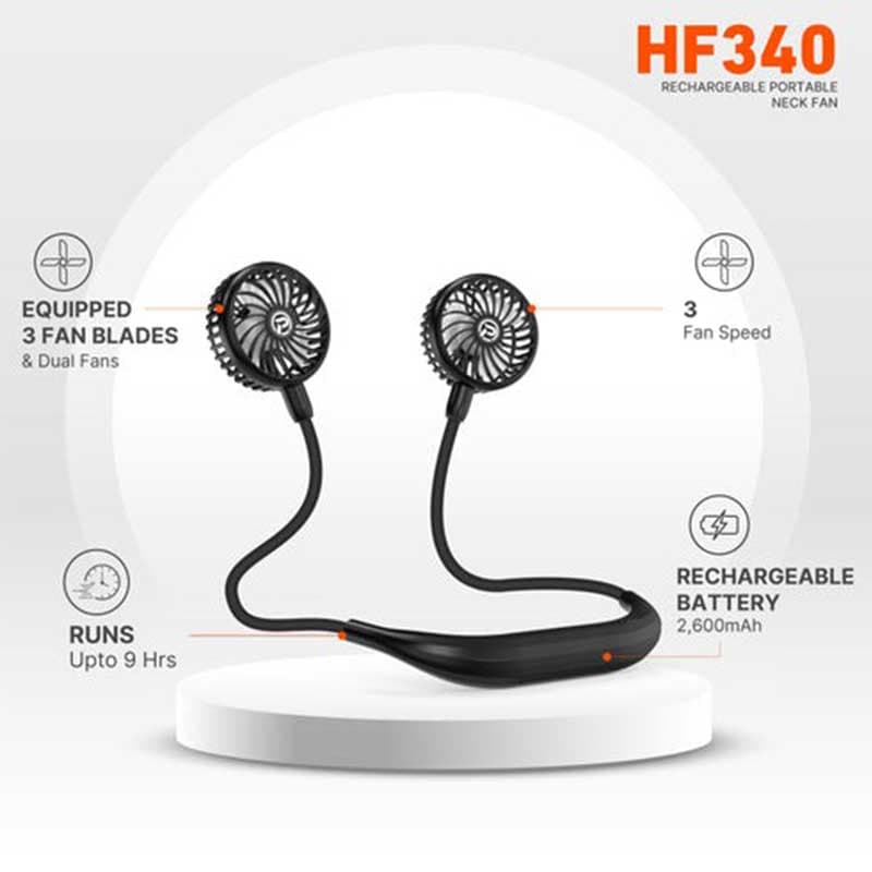 پنکه گردنی قابل حمل و شارژی PANERGY مدل HF340 — تصویر ۳