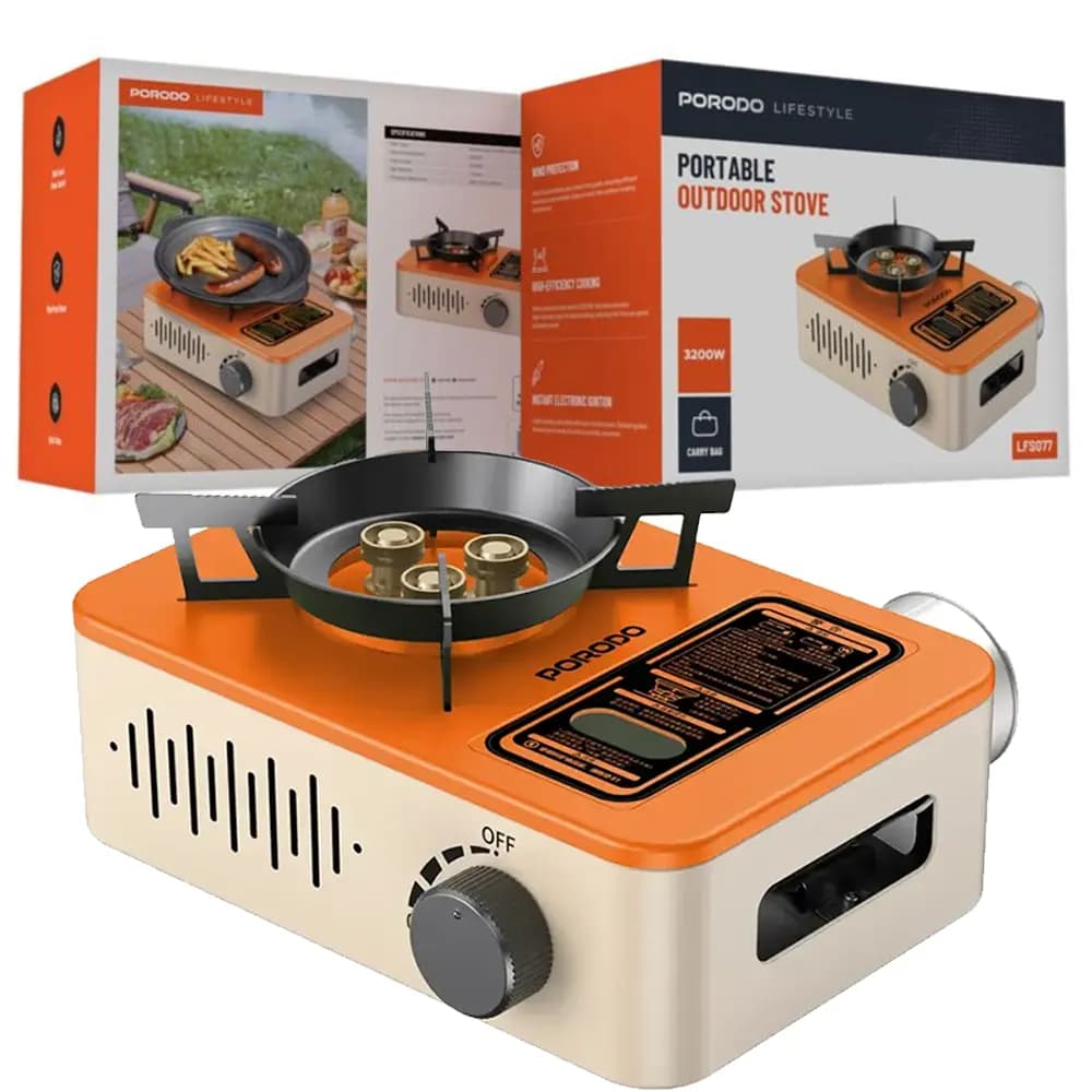 اجاق گاز کمپینگ قابل حمل پرودو مدل Porodo lifestyle LFS077 portable stove