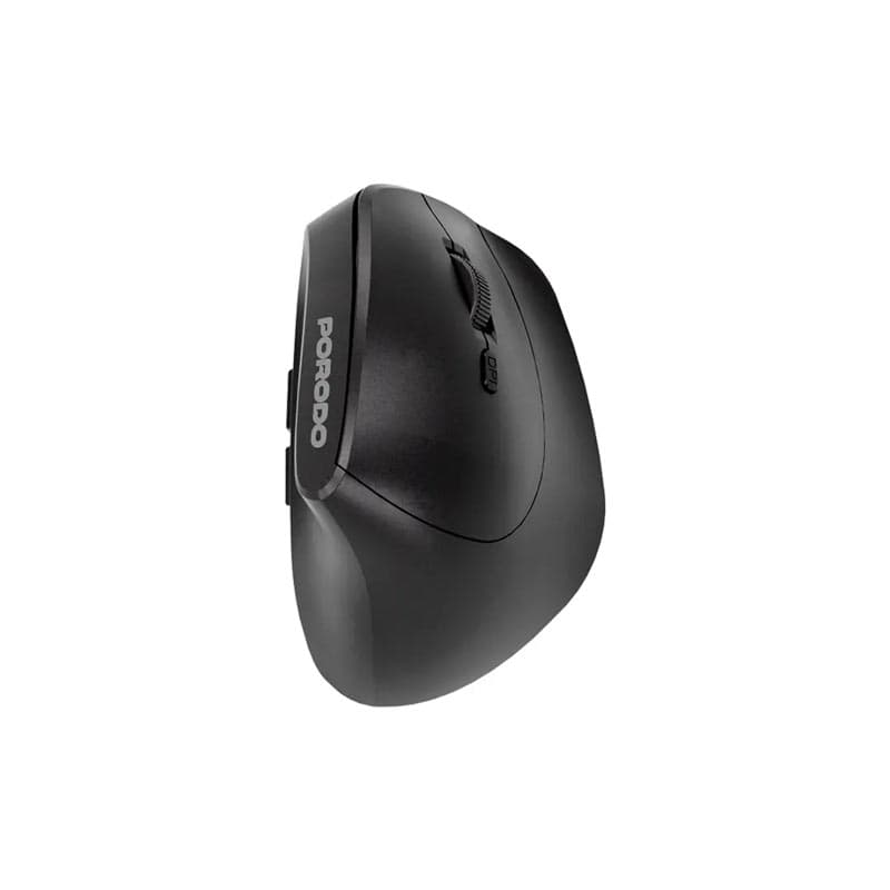 موس بیسیم دانگل و بلوتوث شارژی 6کلید ارگونومیک پرودو مدل Porodo vertical mouse — تصویر ۴