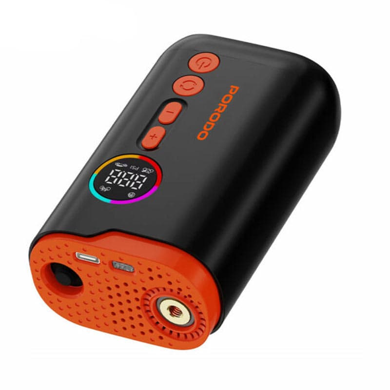 پمپ باد و چراغ قوه شارژی پرودو مدل Porodo lifestyle electric air inflator PD-lfs181 — تصویر ۳