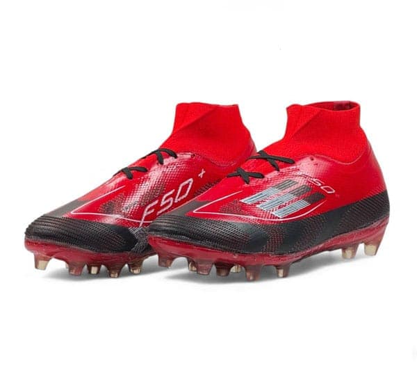کفش فوتبال آدیداس f50 (مشکی و قرمز) — تصویر ۳