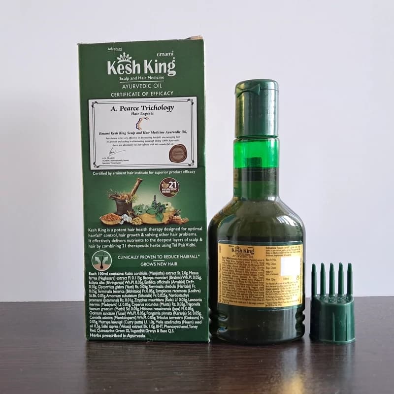 روغن مو هندی 21گیاه کشکینگ50میل افزایش رشد و رفع مو خوره ضد ریزش و تقویت کننده مو 50میل