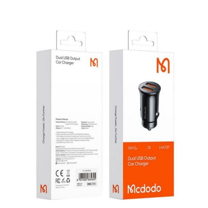شارژر فندکی 2 پورت مک دودو مدل MCDODO CC-6602 — تصویر ۴