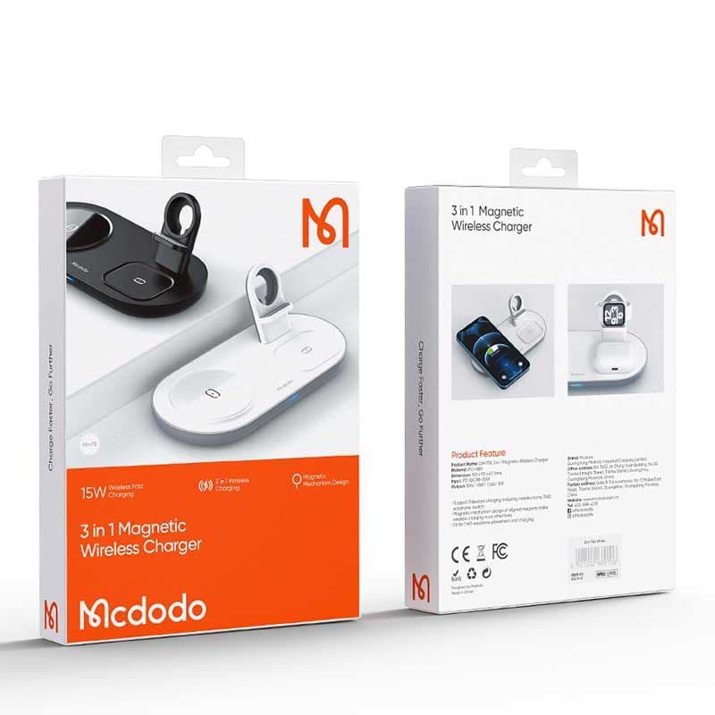 استند شارژر وایرلس سه کاره MCDODO CH-7063 — تصویر ۴