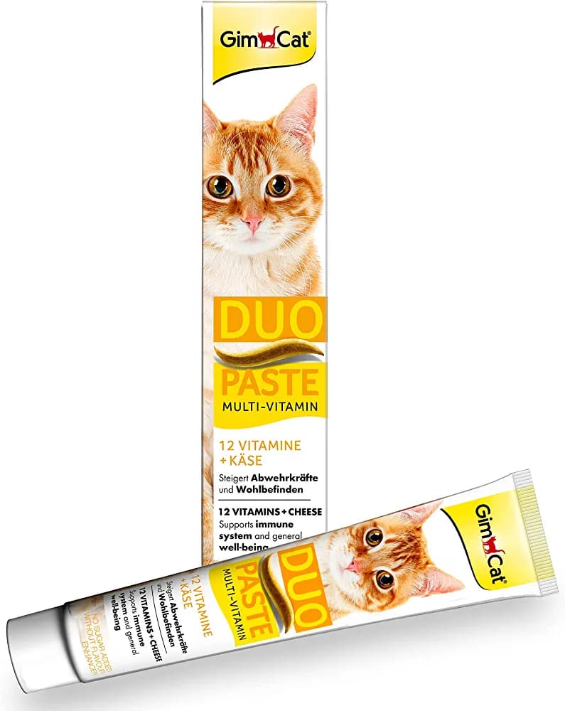 خمیر مولتی ویتامین گربه با طعم پنیر جیم کت–GimCat Duo Paste multi vitamin with cheese