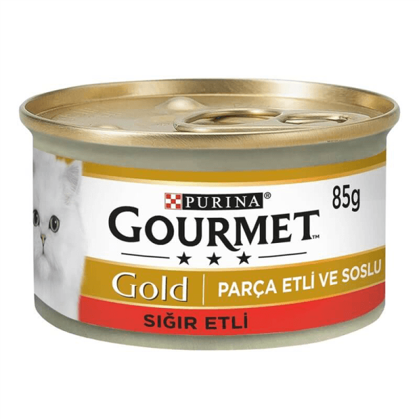 کنسرو گربه گورمت گلد خورشتی با طعم بیف(ترک) Gourmet Gold Gravy with Beef