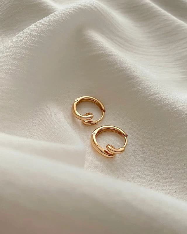 گوشواره ژوپینگ حلقه ای پیچ — تصویر ۳