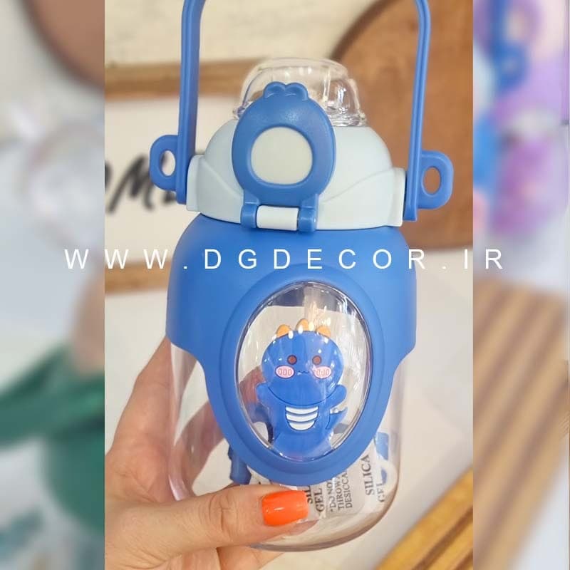 بطری نی دار طرح حیوانات برجسته دسته دار — تصویر ۶