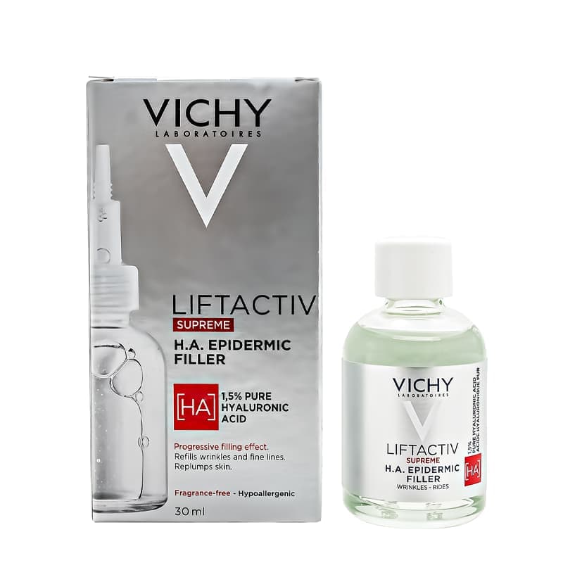 سرم ضد چروک و پر کننده پوست ویشی سری Liftactive حاوی هیالورونیک اسید 1.5درصد حجم 30 میل 100%اصل