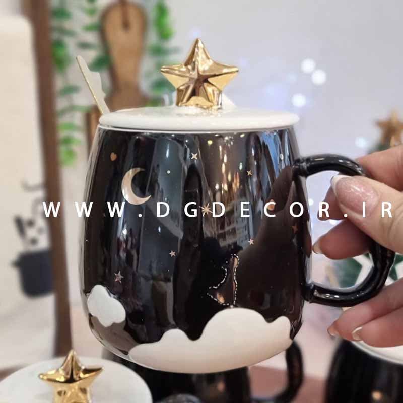 ماگ مشکی بالا ستاره — تصویر ۳