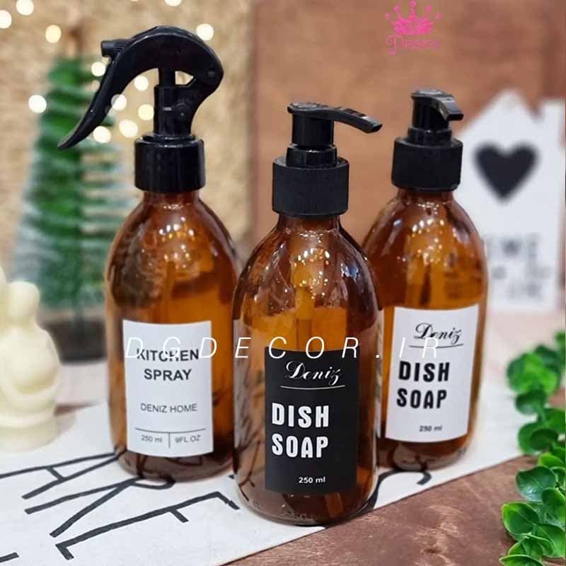 جای مایع شیشه ای دکوراتیو