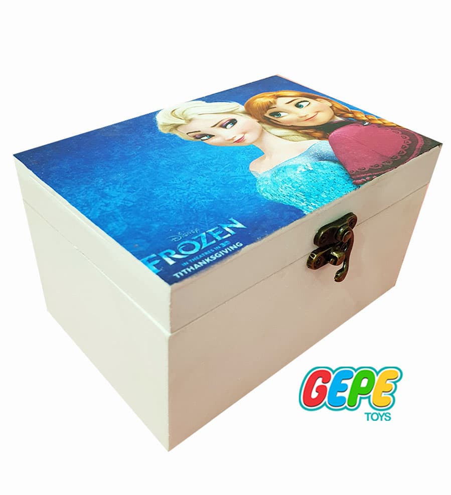جعبه چوبی موزیکال فروزن