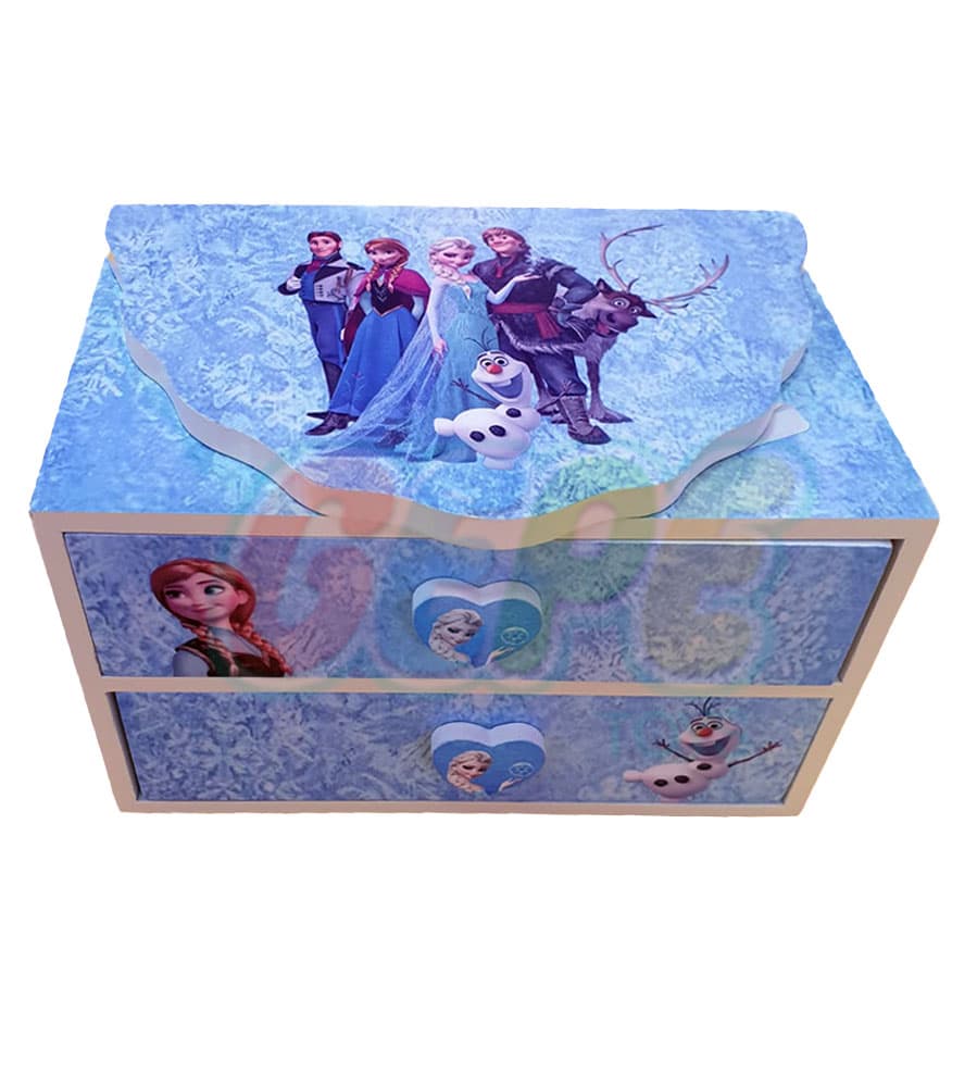 جعبه چوبی فروزن آینه دار