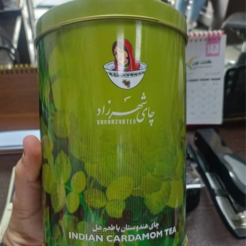 چای شهرزاد قوطی هل دار