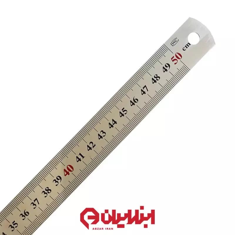 خط کش فلزی مهندسی 50 سانتیمتری