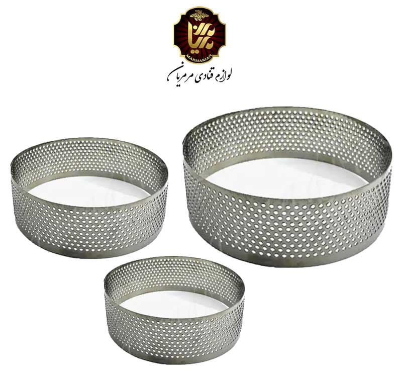 رینگ تارت سوراخ دار گرد در سایز های مختلف