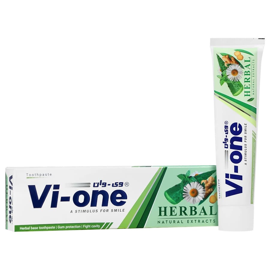 خمیر دندان گیاهی بابونه و زنجبیل وی وان Vi-one مدل Herbal — تصویر ۳