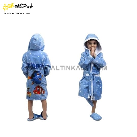 حوله پالتویی کودک پودایران طرح دوری سایز 70 — تصویر ۲