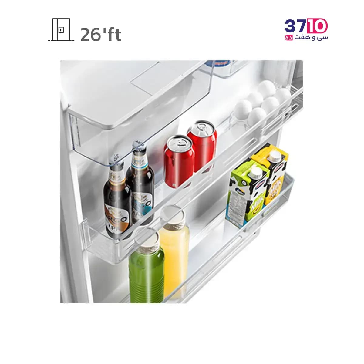 یخچال بالا فریزر ایکس ویژن مدل X.VISION-TT582-AWD WHITE — تصویر ۵