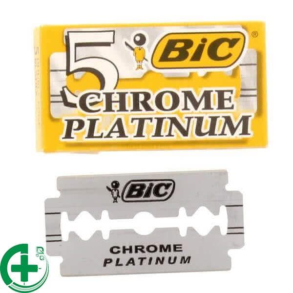 تیغ سنتی | Bic Platinum Chromium Double Edge Blades 5pcs