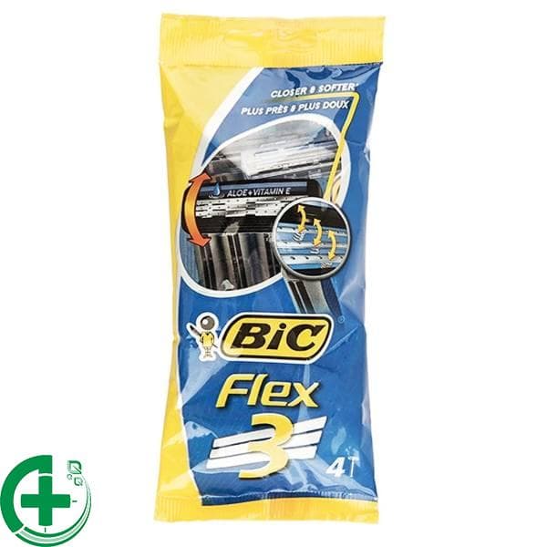 ژیلت سه تیغه چند بار مصرف فلکس | Bic Flex 3 Blade Pack of 4