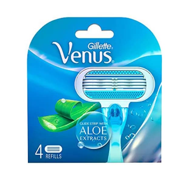 تیغ یدک ژیلت مدل Venus Aloe بسته 4 عددی — تصویر ۲