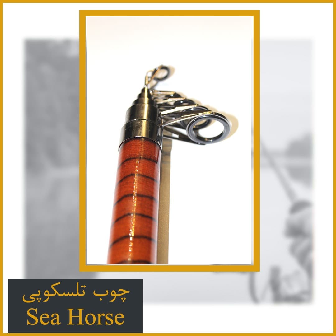 چوب ماهیگیری تلسکوپی سیهورس کربن 3.60 – Sea Horse — تصویر ۶
