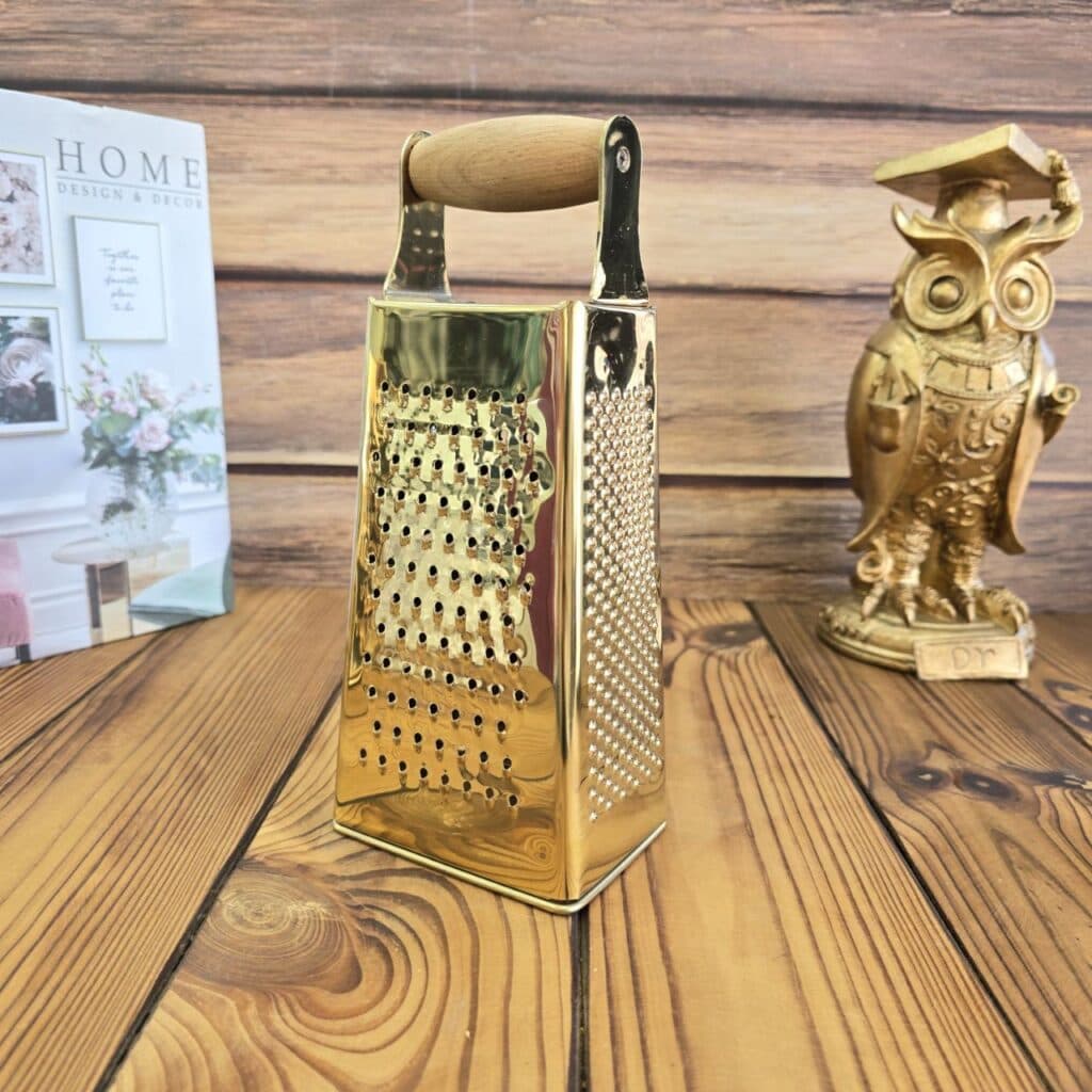 رنده تمام استیل 4 گوش دسته چوبی برند ویکتوریا — تصویر ۴