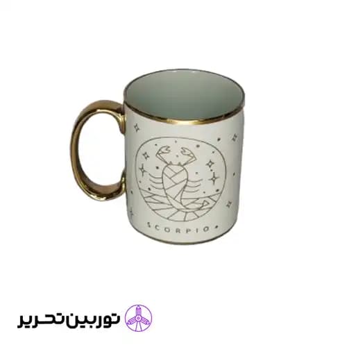 ماگ دسته طلایی- نماد آبان