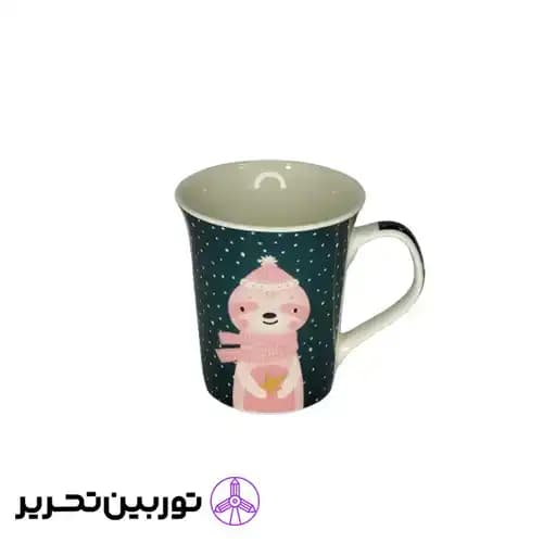 ماگ طرح خرس خوابیده-سبز
