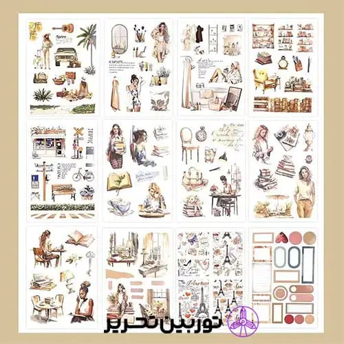ست استیکر ژورنالی دختر — تصویر ۴