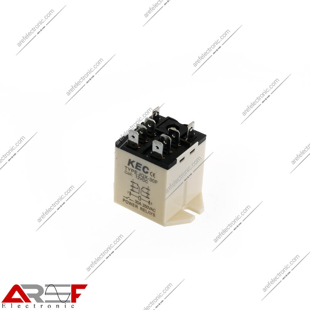 رله پاوری KEC مدل JQX-30F دارای 12 ولت 30 آمپر