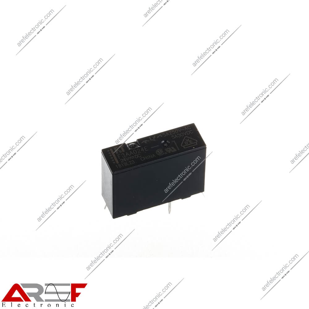 رله پکیجی F.T مدل F3AA024E – 24V | 4PIN | 5A | پایه معکوس