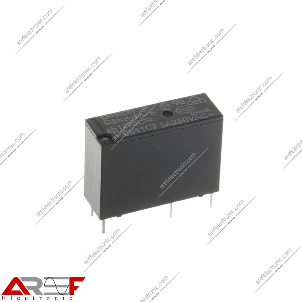 رله پکیجی امرن مدل G5NB-1A-E دارای 12 ولت 5 آمپر 4 پین