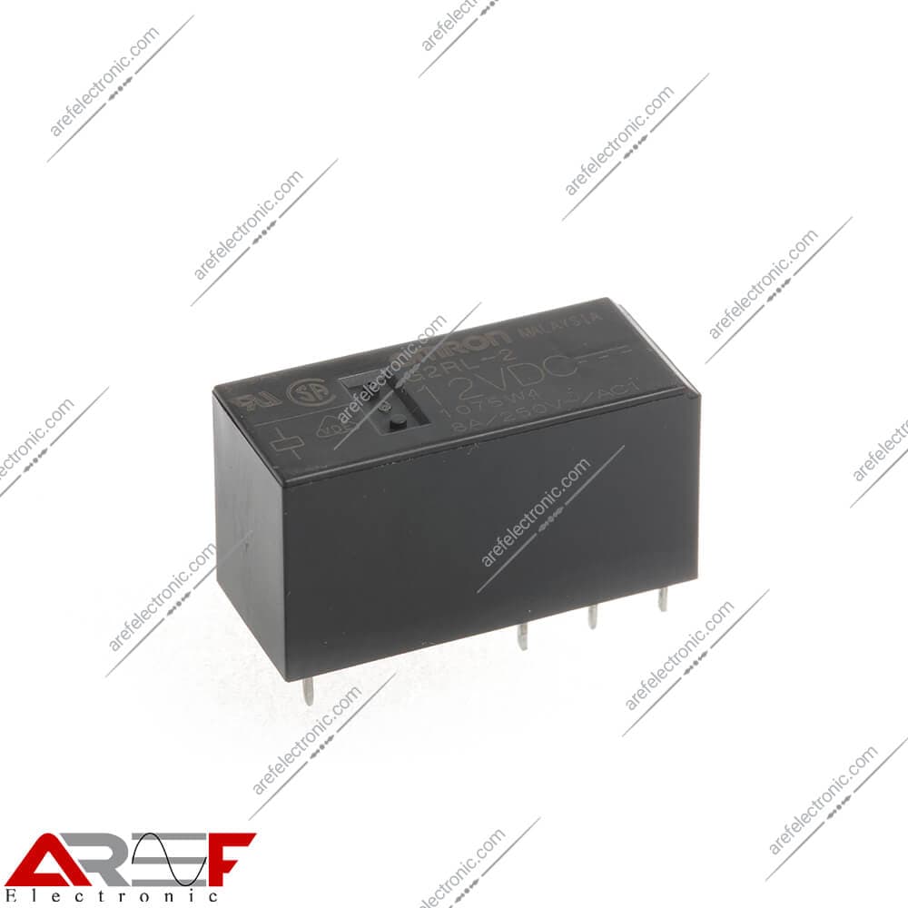 رله امرن مدل G2RL-2 دارای 12 ولت 8 آمپر 8 پین