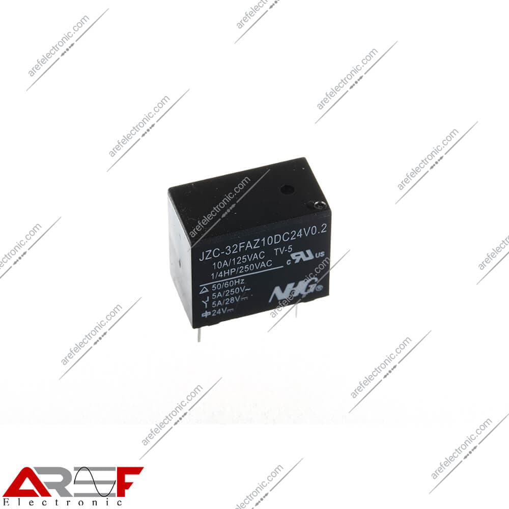 رله میلون NHG مدل JZC-32F دارای ۲۴ ولت و ۴ پین