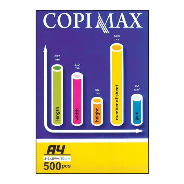 کاغذ A4 کپی مکس 80 گرم برش شیراز بسته 500 برگی