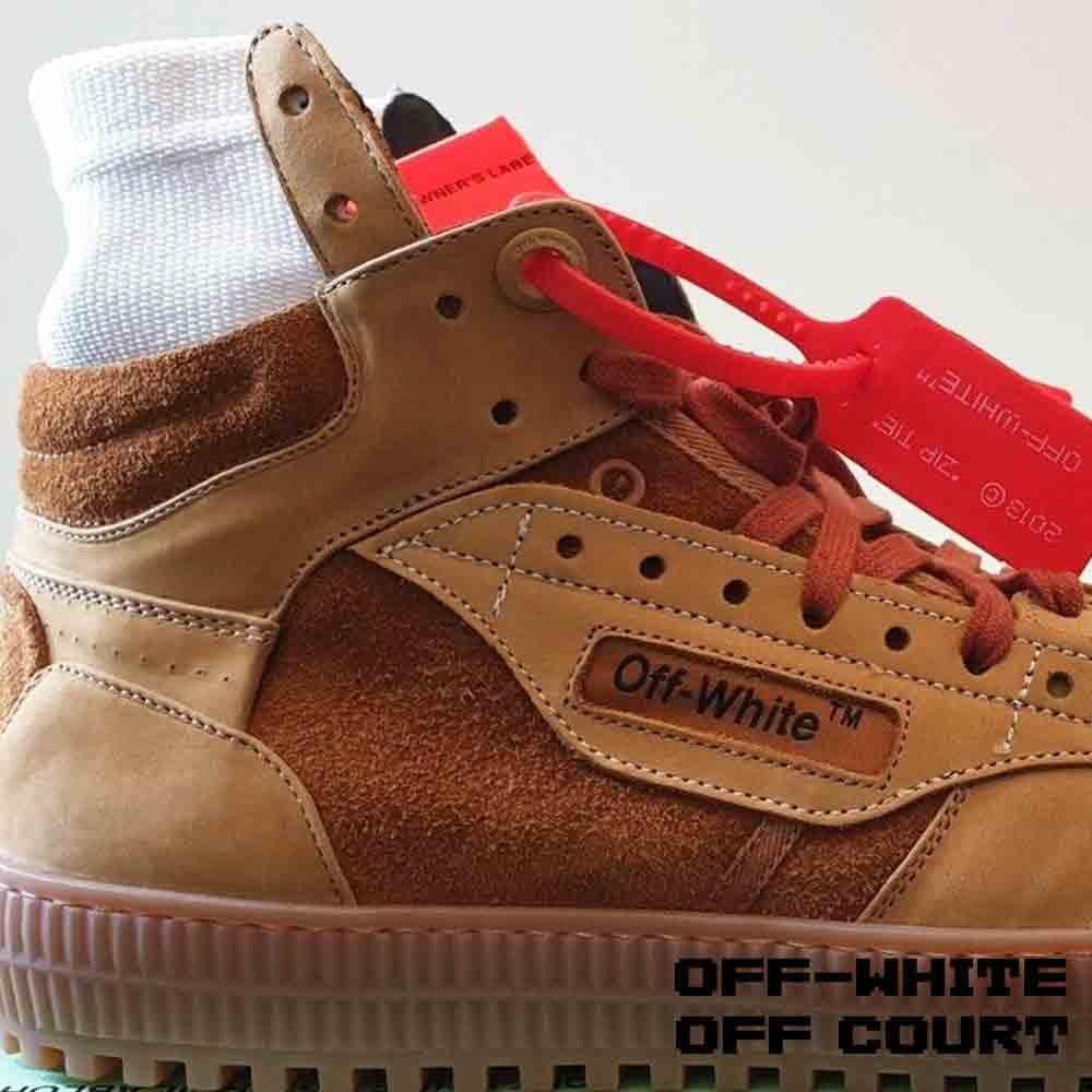 کتونی آف وایت آف کورت قهوه ای Off-White 3.0 Off Court Sneakers Brown — تصویر ۷