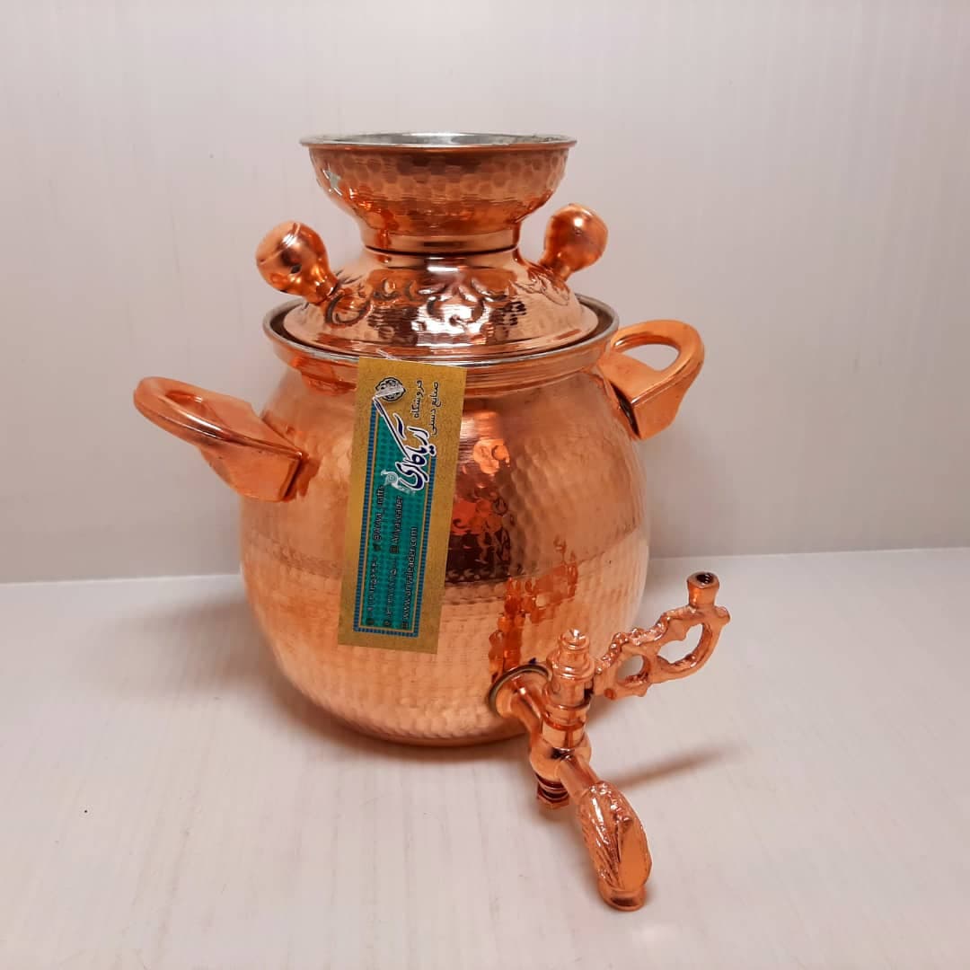 کتری مسی چکشی شیردار 1