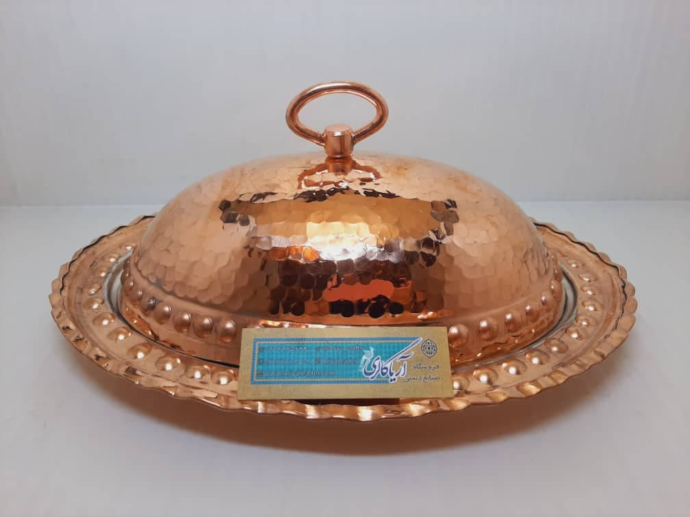 مرغ خوری مسی چکشی سایز1-32سانتیمتر