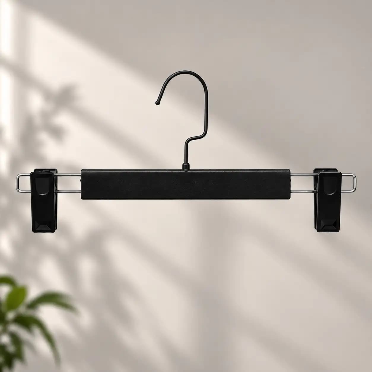 چوبکار لباس دوگیره تخت مشکی ch154