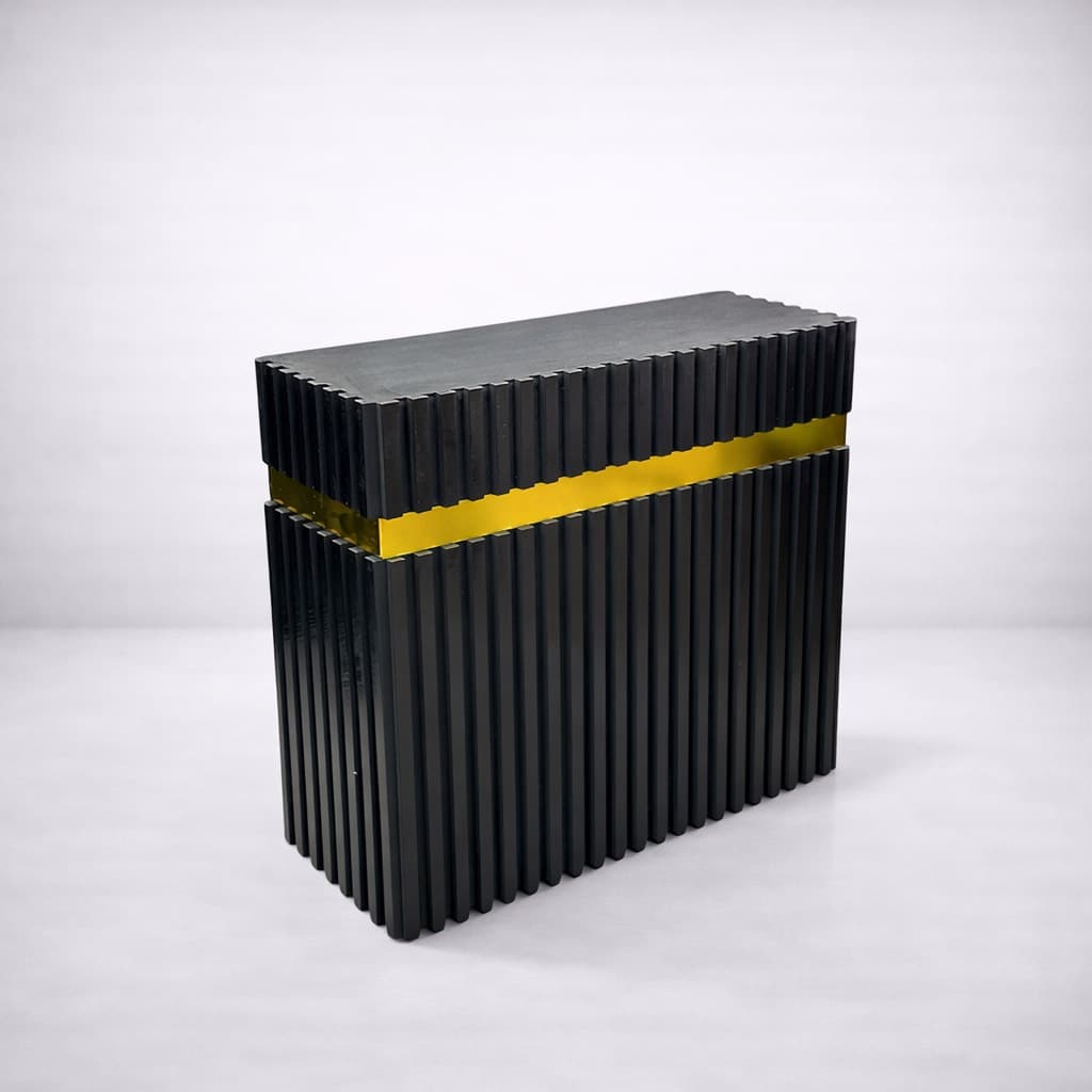 میز پیشخوان چوبی نوار طلایی P103