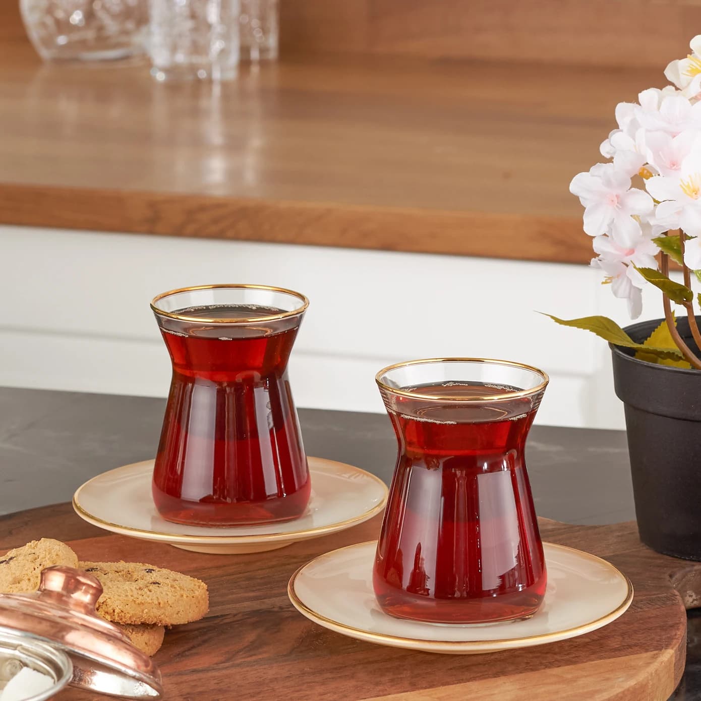 سرویس چای خوری ۶ نفره بژ رترو کاراجا 153.03.06.1591 — تصویر ۲
