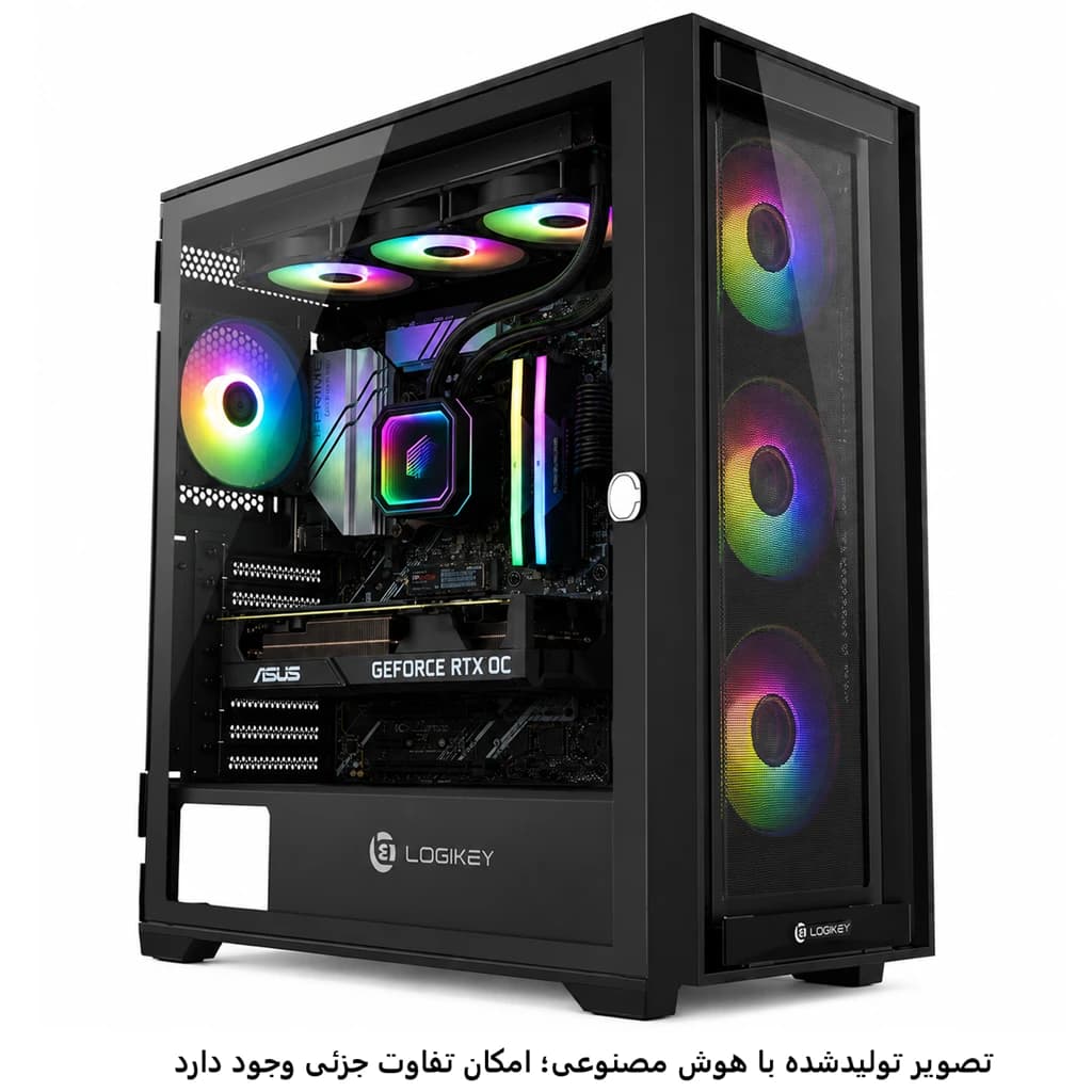 کیس اسمبل شده i7 13700k- B760 plus- 64GB DDR5- SSD 1TB- HDD 2TB- RTX4060 Ti کد D003