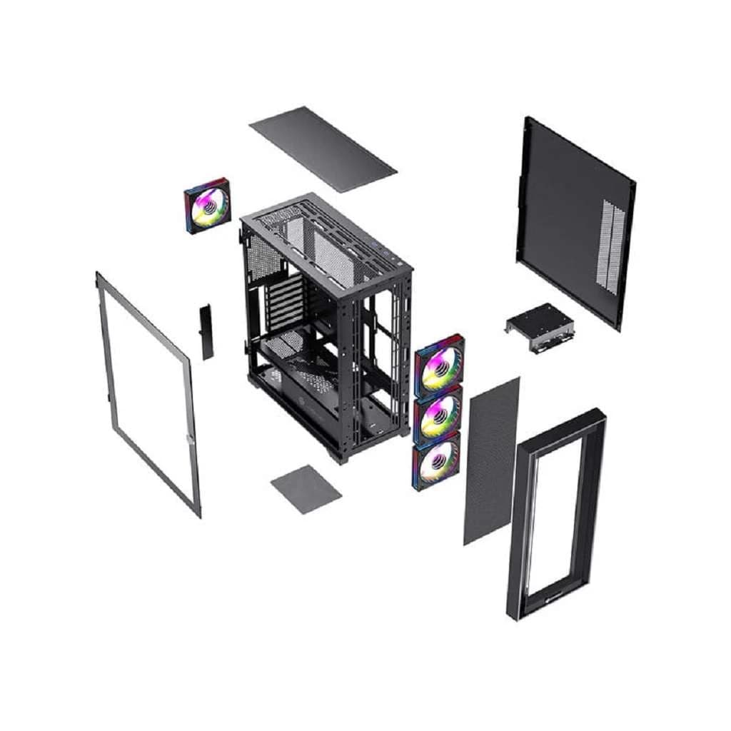کیس اسمبل شده i7 13700k- B760 plus- 64GB DDR5- SSD 1TB- HDD 2TB- RTX4060 Ti کد D003 — تصویر ۴