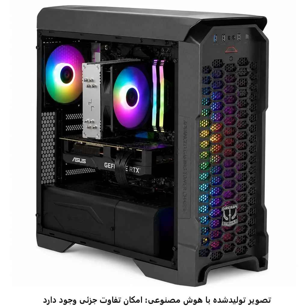 کیس اسمبل شده رندرینگ i5 13400f- B760 Plus wifi- 32GB DDR5- SSD 1T- 3050 8GB کد RE001