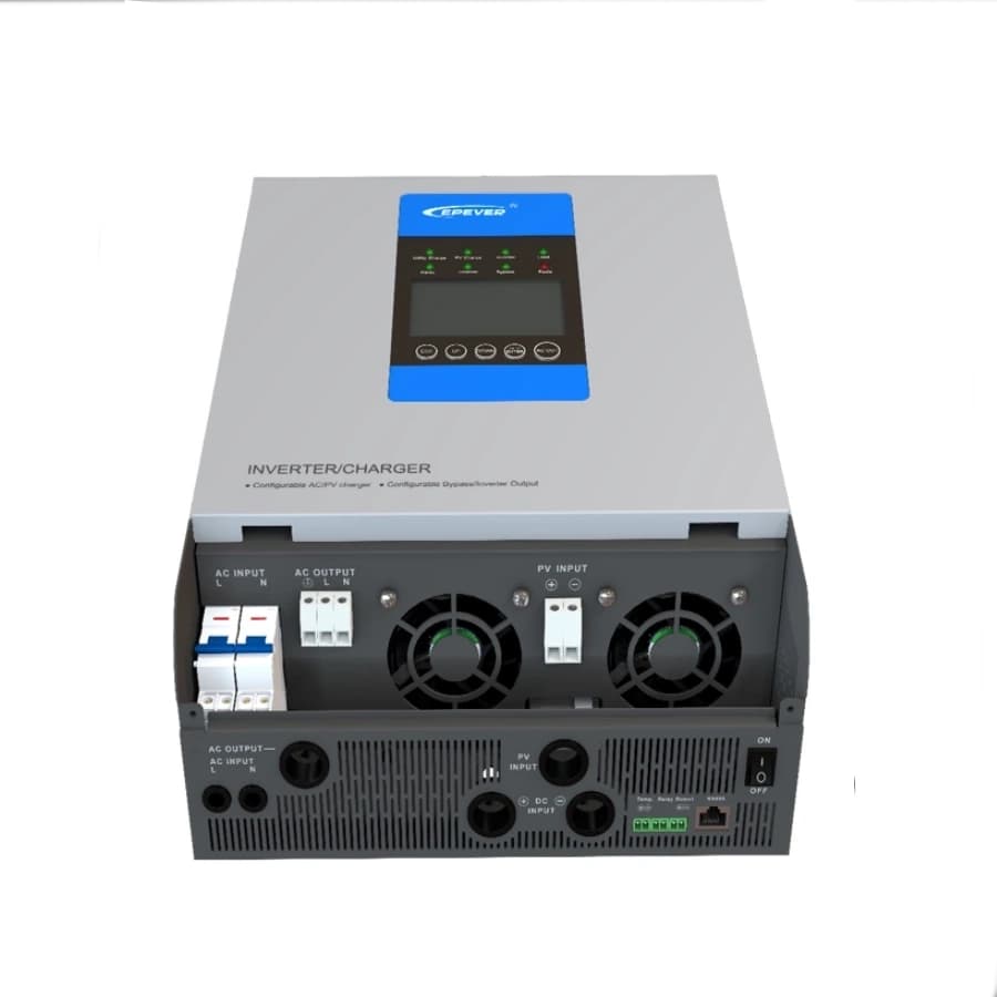 سانورتر 5KVA با شارژر 48 ولت 60 آمپر MPPT و شارژر 30 آمپر AC برند EPEVER مدل UP5000-M6342 — تصویر ۳